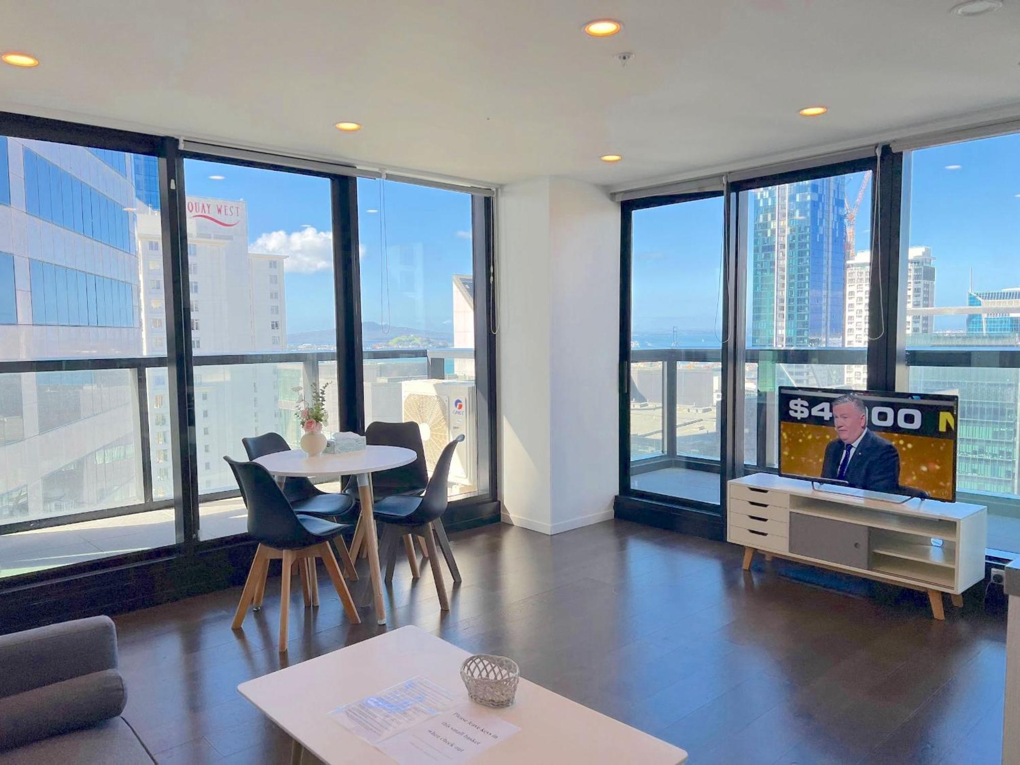 Magnificent Harbour View Skytower View Apartment In Cbd Auckland Zewnętrze zdjęcie